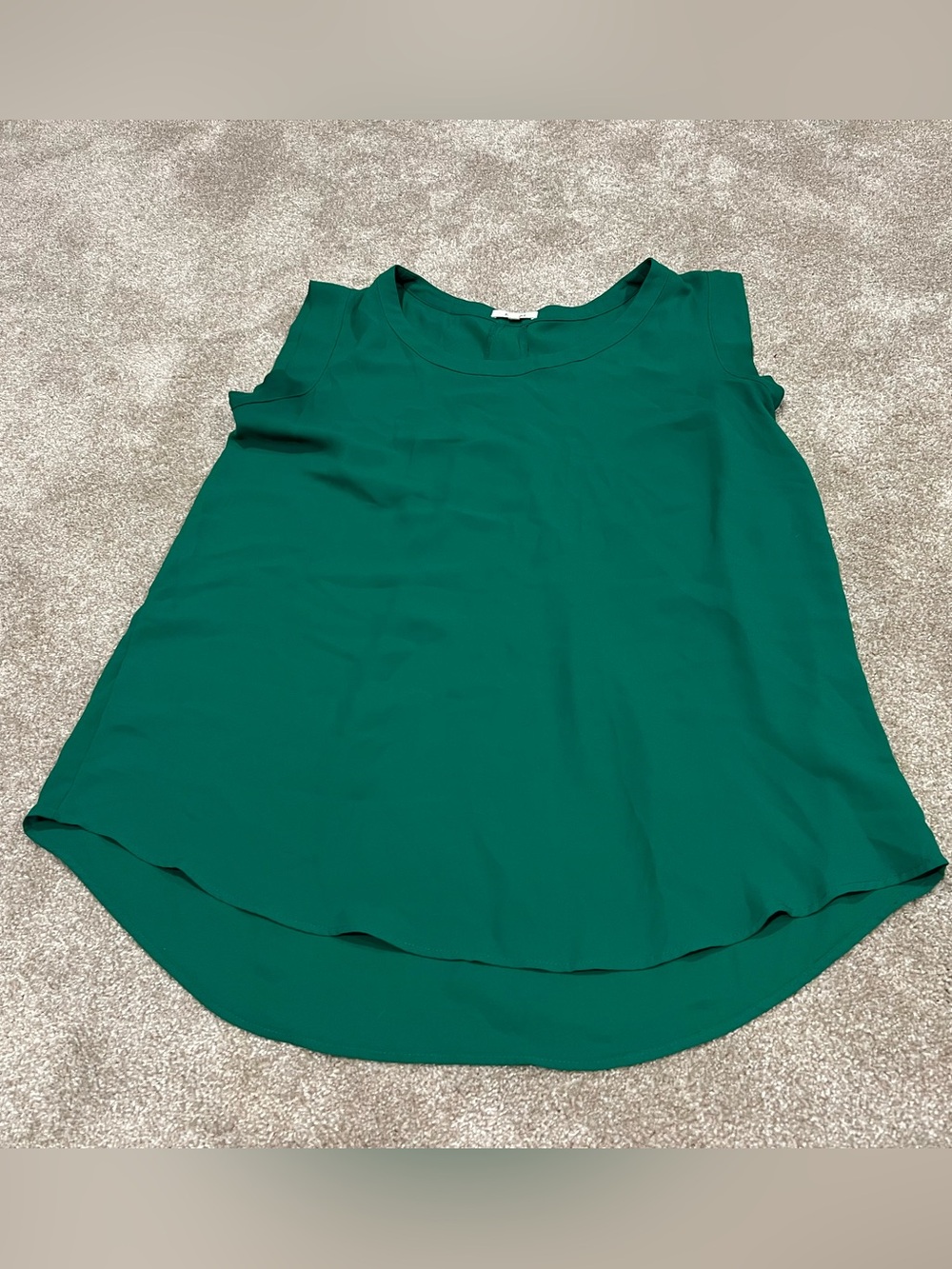 Pleione Emerald Green Sleeveless blouse